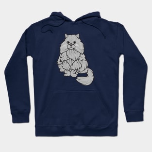 Grey Cat Hoodie